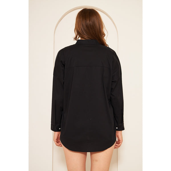 Black Oversized Shirt | Montivo Pakistan