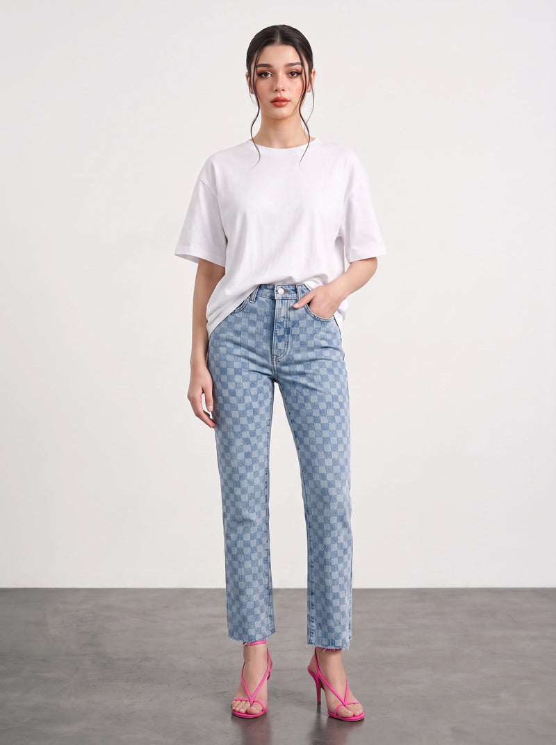 LF Slim Printed Jeans