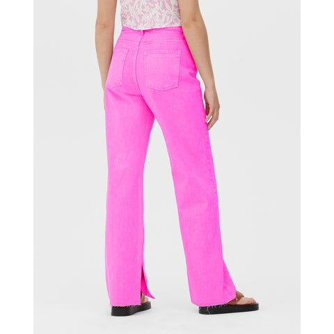 DC Pink Wide Leg Split Hem Jeans | Montivo Pakistan