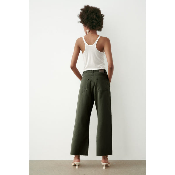 ZR Green Wide Leg Jeans | Montivo Pakistan