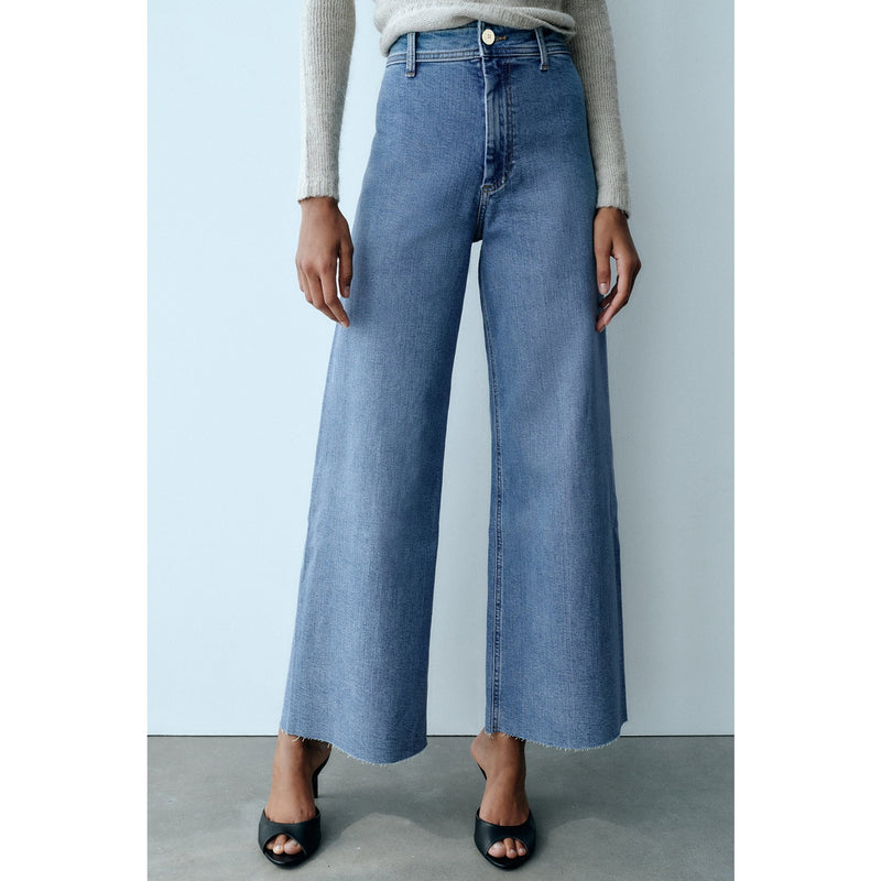 PM Blue Marine Straight Wide Jeans | Montivo Pakistan