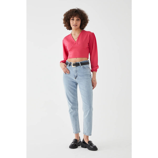 Pink V Neck Top | Montivo Pakistan