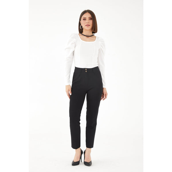 White Square Collar Top | Montivo Pakistan