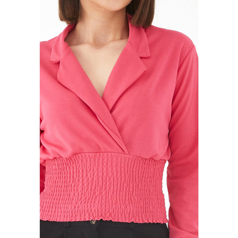 Pink Cuban Collar Top | Montivo Pakistan