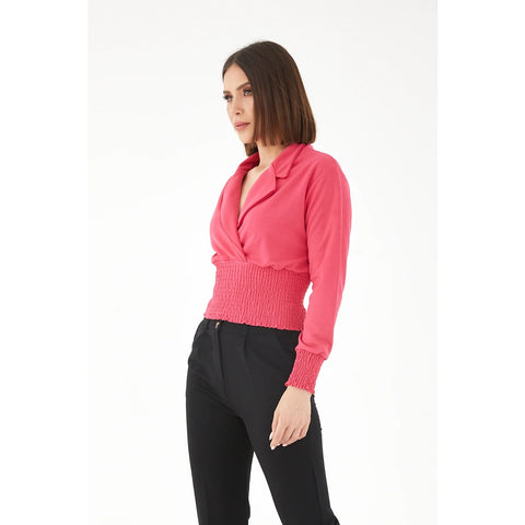 Pink Cuban Collar Top | Montivo Pakistan