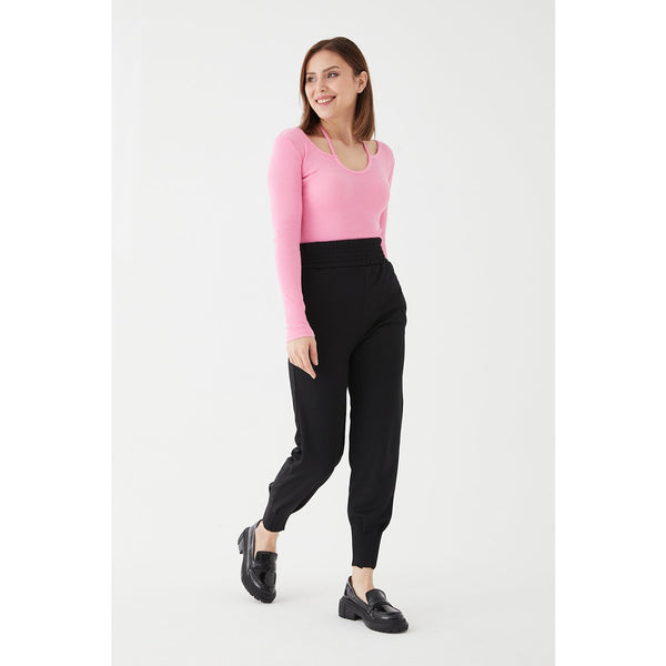 Pink Halter Neck Detailed Blouse | Montivo Pakistan