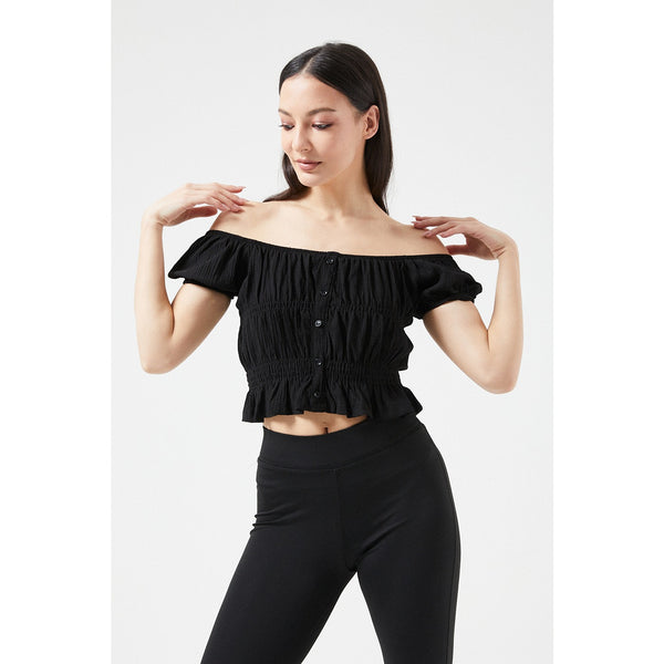 Black Off-Shoulder Top | Montivo Pakistan