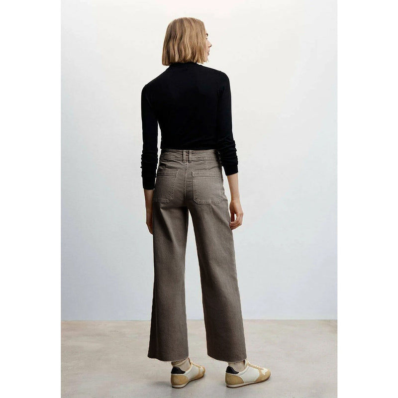 PM Wide Leg Brown Jeans | Montivo Pakistan