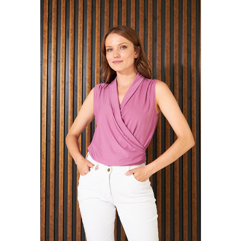 Blush Wrap Neck Top | Montivo Pakistan