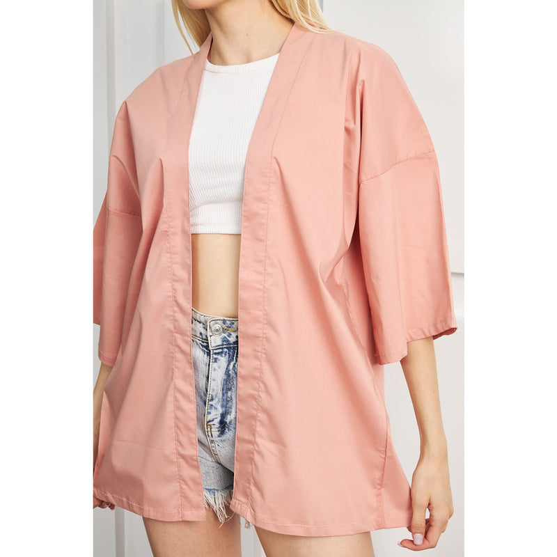 Pink Kimono Shawl Jacket | Montivo Pakistan