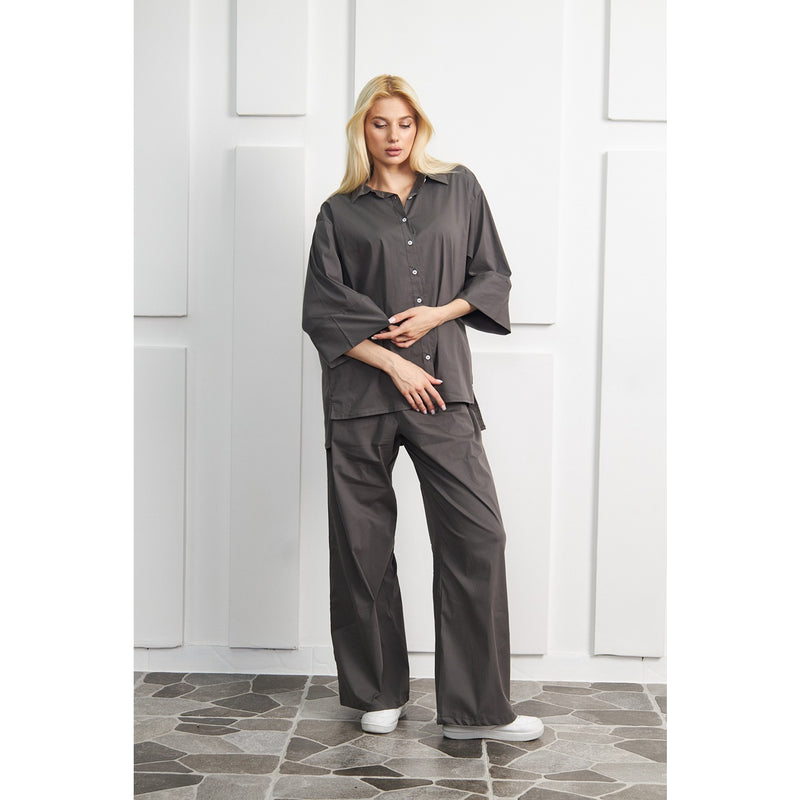 Grey Solid Matching Set | Montivo Pakistan