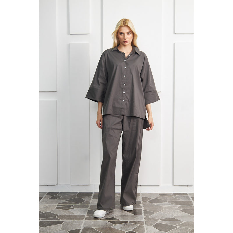 Grey Solid Matching Set | Montivo Pakistan
