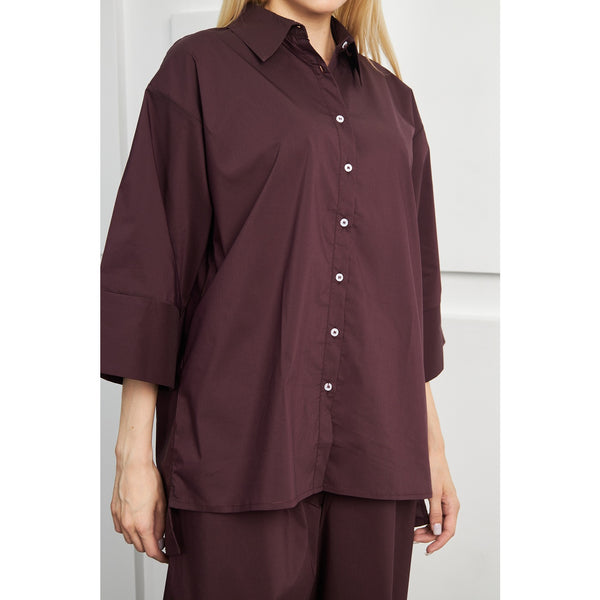 Burgundy Solid Matching Set | Montivo Pakistan