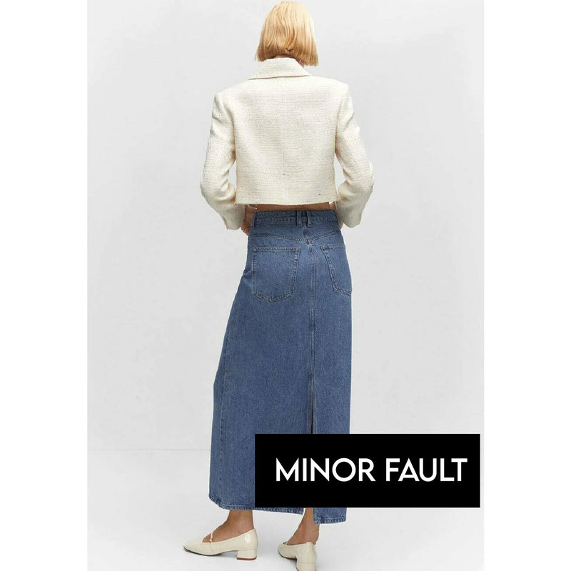 (Minor Fault) MNG Blue Denim Long Skirt | Montivo Pakistan
