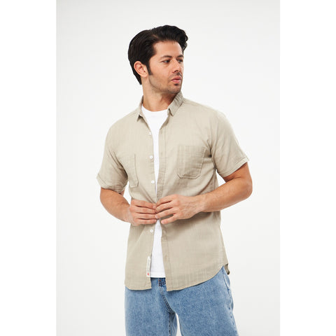 Sand Textured Half Sleeves Shirt | Montivo Pakistan