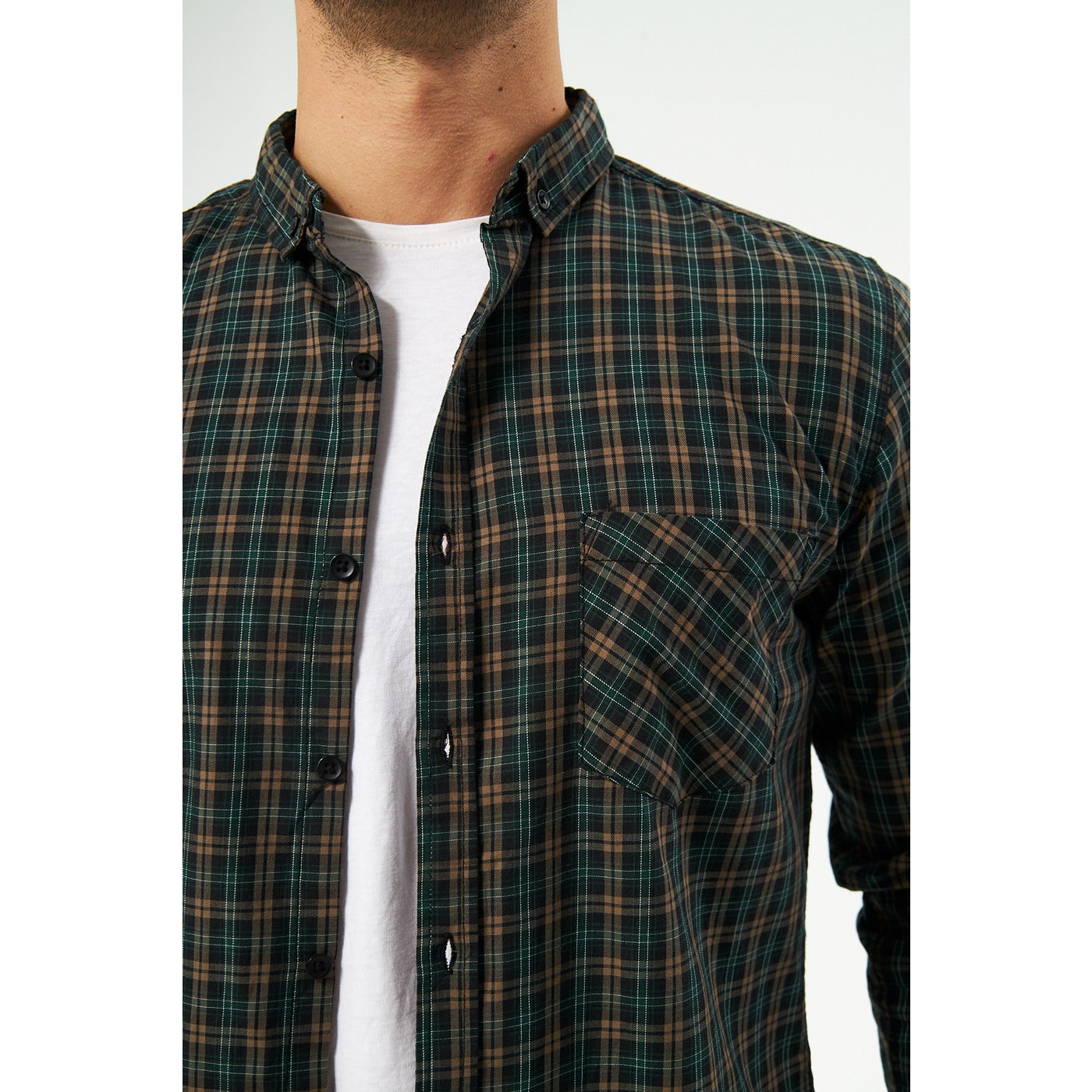 Green Check Casual Shirt | Montivo Pakistan