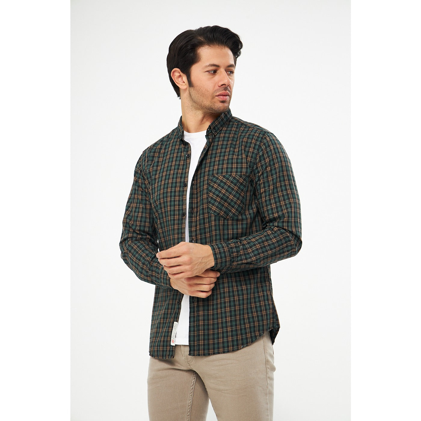 Green Check Casual Shirt | Montivo Pakistan