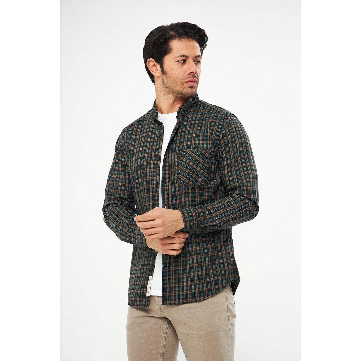 Green Check Casual Shirt | Montivo Pakistan