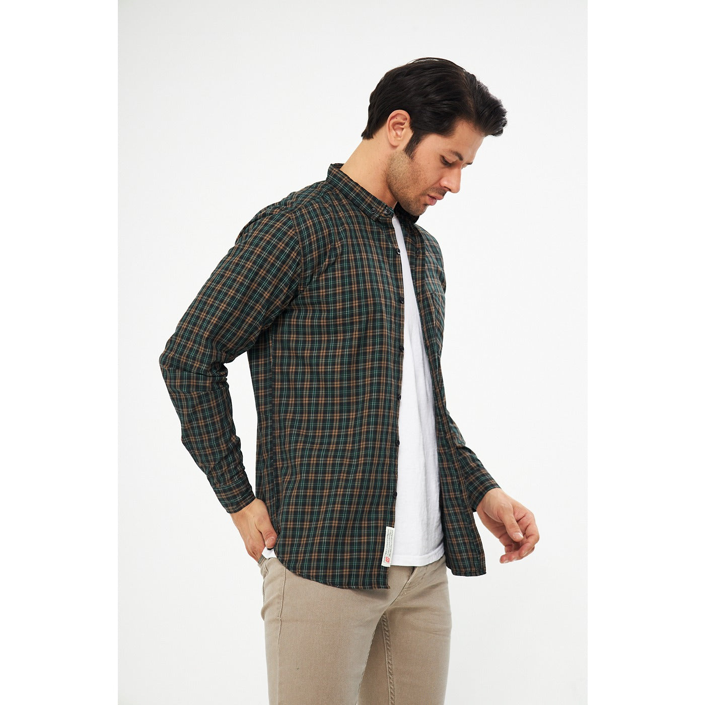 Green Check Casual Shirt | Montivo Pakistan