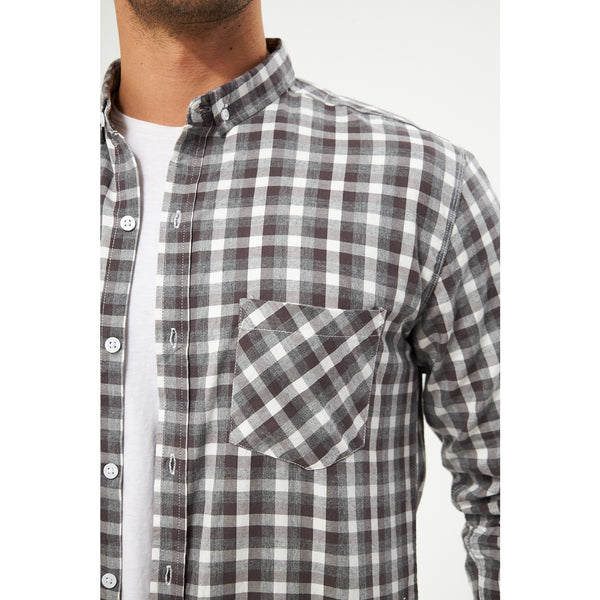 Grey Check Casual Shirt | Montivo Pakistan