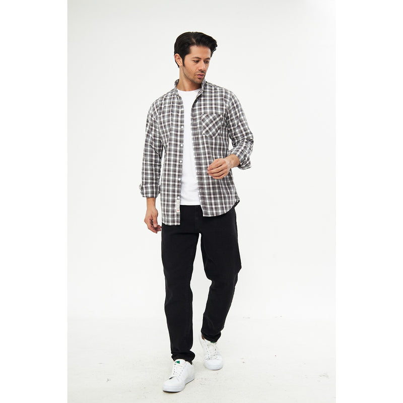 Grey Check Casual Shirt | Montivo Pakistan