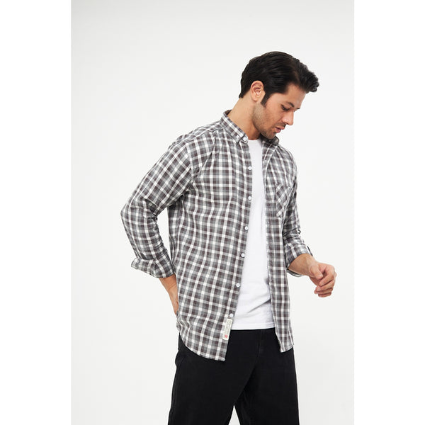 Grey Check Casual Shirt | Montivo Pakistan