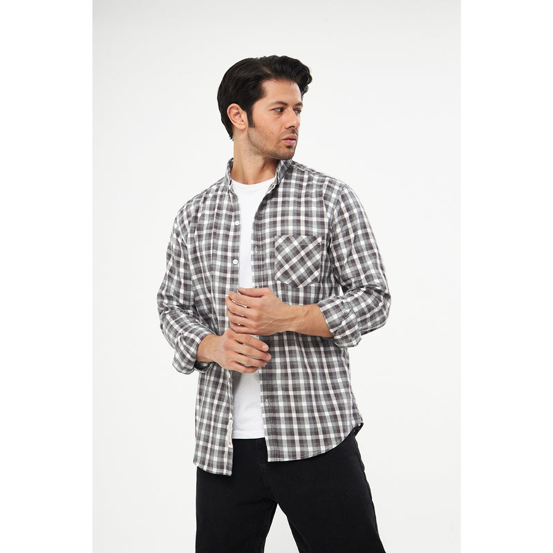 Grey Check Casual Shirt | Montivo Pakistan