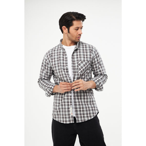 Grey Check Casual Shirt | Montivo Pakistan