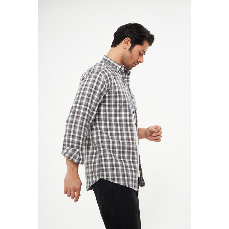 Grey Check Casual Shirt | Montivo Pakistan