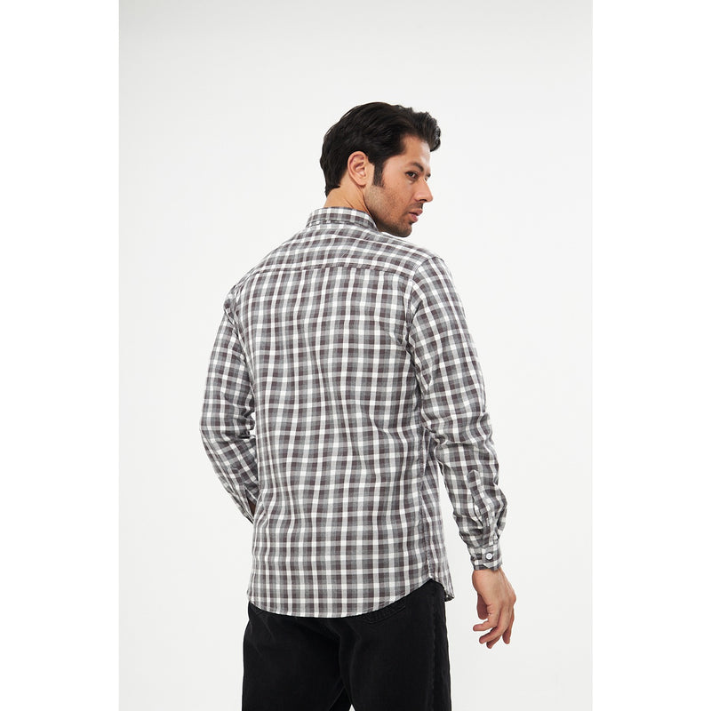 Grey Check Casual Shirt | Montivo Pakistan