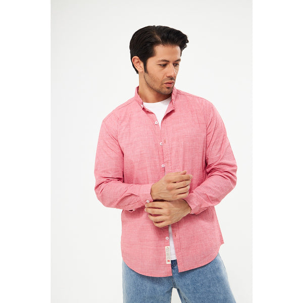 Pink Textured Micro Check Shirt | Montivo Pakistan