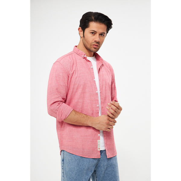Pink Textured Micro Check Shirt | Montivo Pakistan