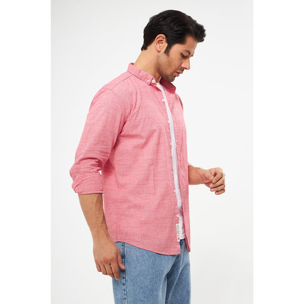 Pink Textured Micro Check Shirt | Montivo Pakistan