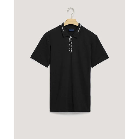 GNT Black Zip Detail Polo | Montivo Pakistan