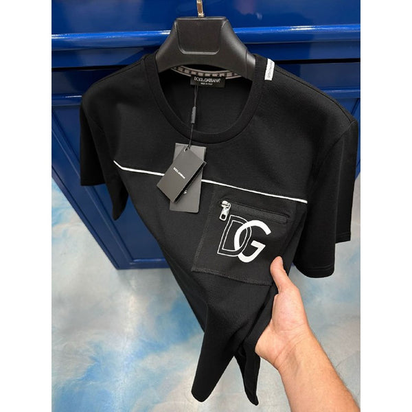 DG Logo Print Black Tshirt | Montivo Pakistan