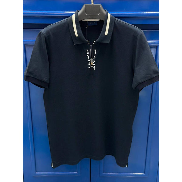 GNT Blue Zip Detail Polo | Montivo Pakistan