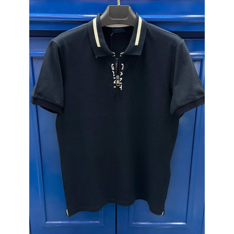 GNT Blue Zip Detail Polo | Montivo Pakistan