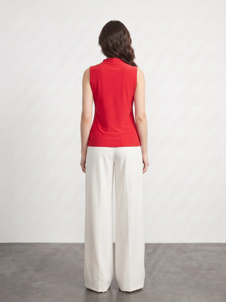 Red Neck Pleated Top | Montivo Pakistan