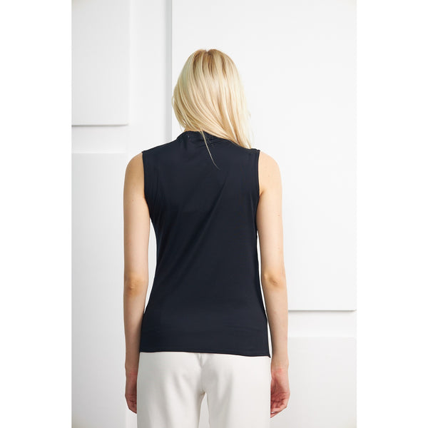 Black Neck Pleated Top | Montivo Pakistan