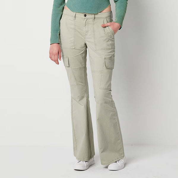 Arzna Flared Cargo Cream Pants | Montivo Pakistan