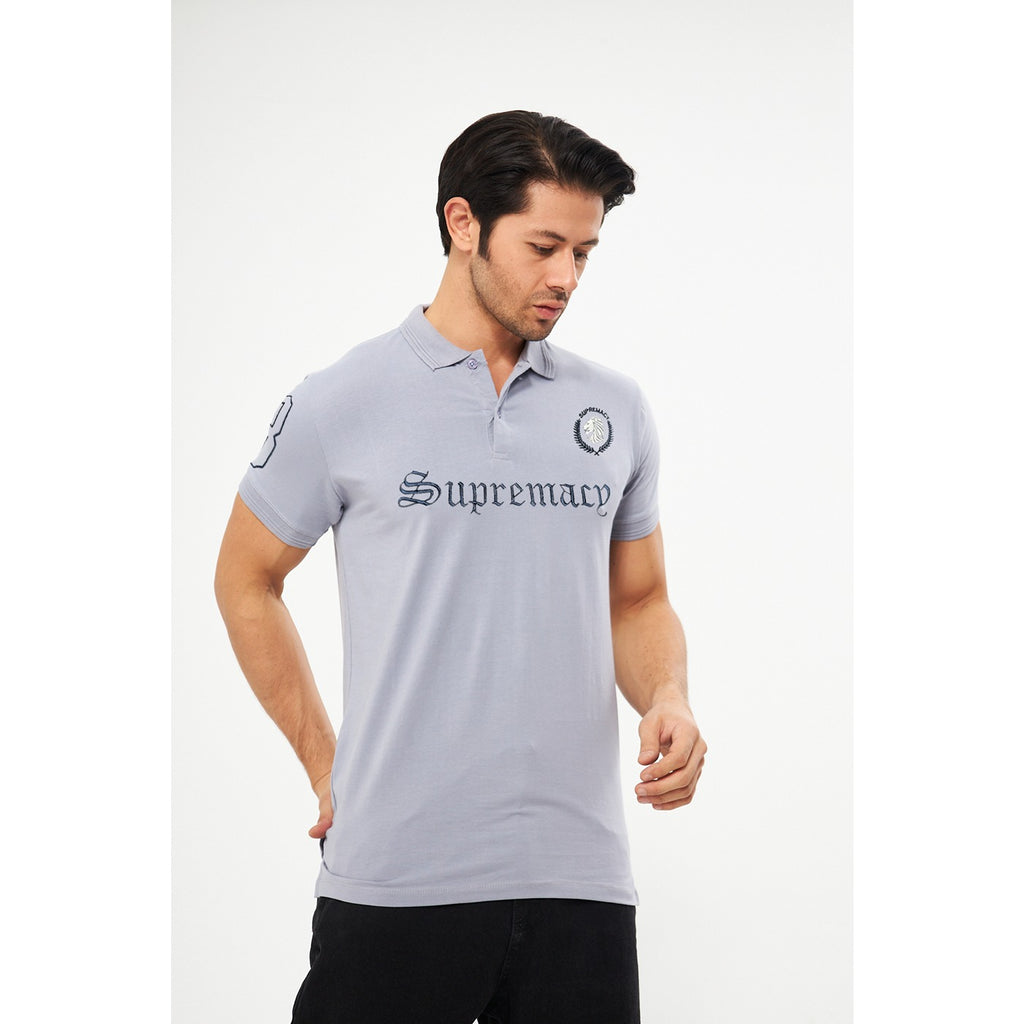 Grey Supremacy Smart Fit Polo | Montivo Pakistan