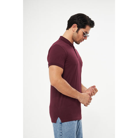Burgundy Superdry Smart Fit Polo | Montivo Pakistan