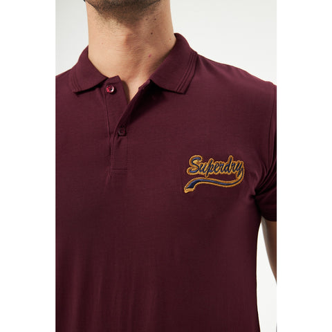 Burgundy Superdry Smart Fit Polo | Montivo Pakistan