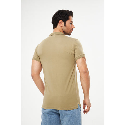 Beige Superdry Smart Fit Polo | Montivo Pakistan