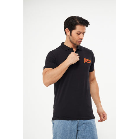 Black Superdry Smart Fit Polo | Montivo Pakistan