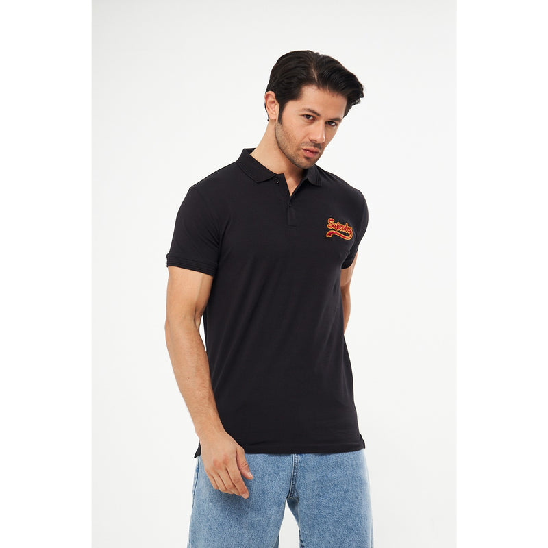 Black Superdry Smart Fit Polo | Montivo Pakistan