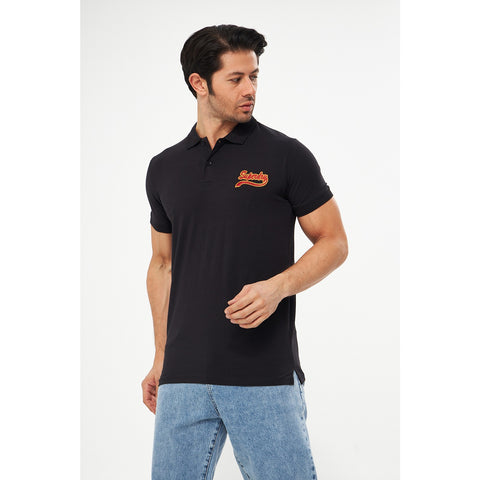Black Superdry Smart Fit Polo | Montivo Pakistan