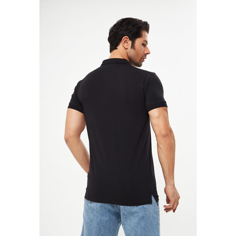 Black Superdry Smart Fit Polo | Montivo Pakistan