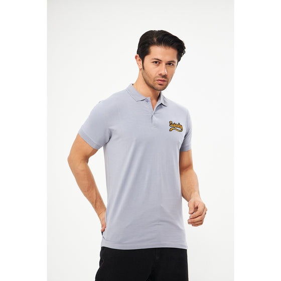 Grey Superdry Smart Fit Polo | Montivo Pakistan