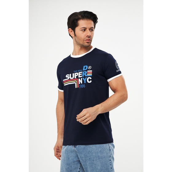 Navy Superdry Smart Fit Tshirt | Montivo Pakistan